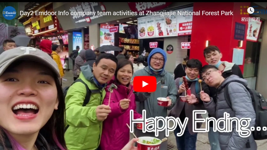 Day1 Emdoor Info Company Team Aktivitäten im Zhang jiajie National Forest Park