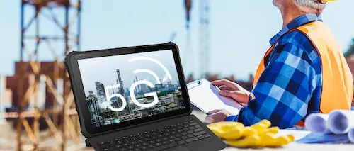 5G Android robustes Tablet halten mobile Mitarbeiter auf dem Laufenden