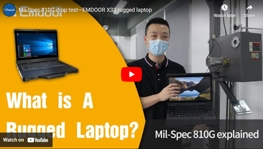 Mil-Spec 810G Falltest-EMDOOR X33 robuster Laptop