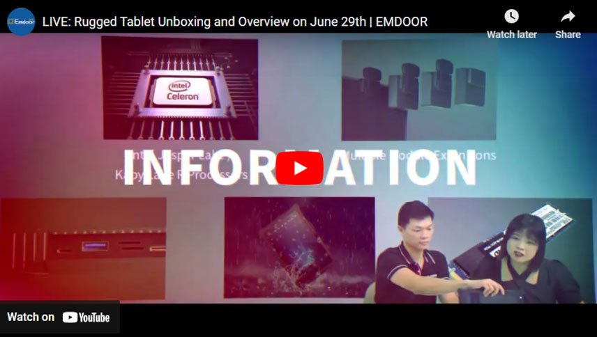 LIVE: Rugged Tablet Unboxing und Übersicht am 29. Juni | EMDOOR